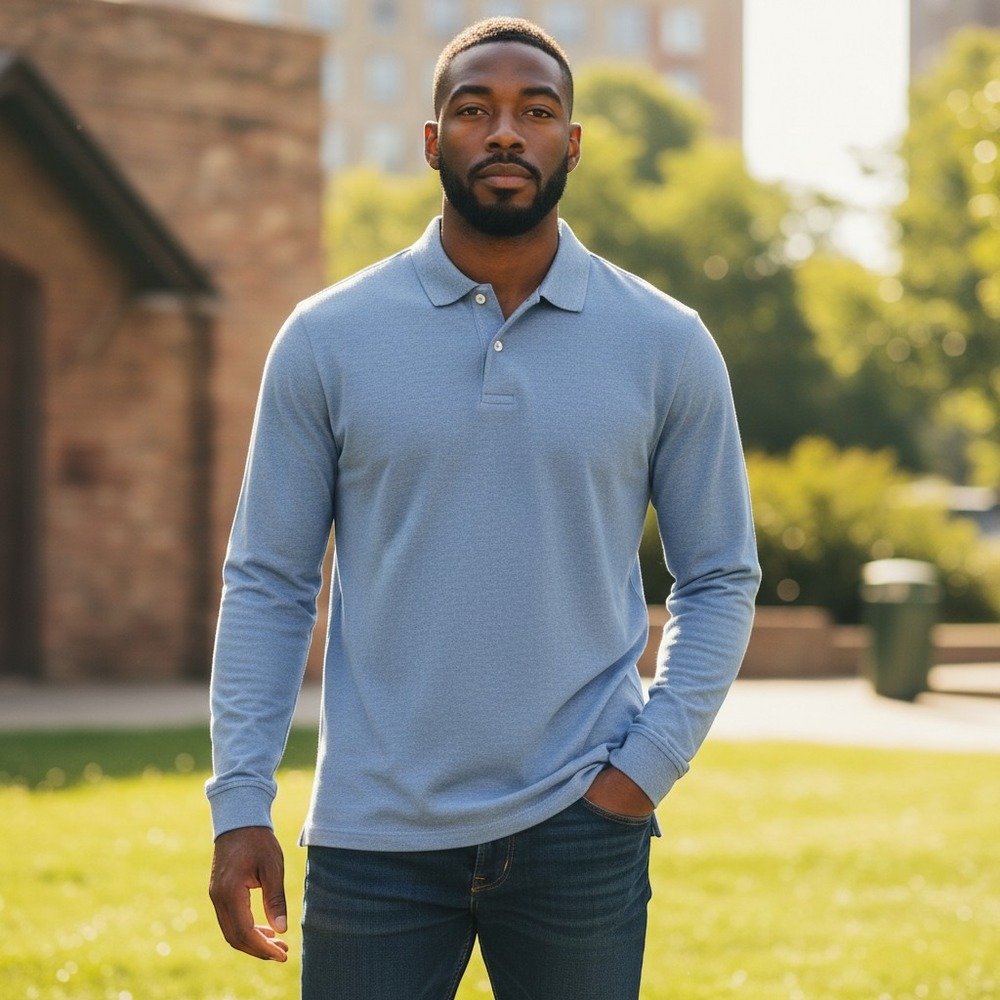 J.Crew Mens Cotton Cashmere Blend Long Sleeve Sweater Blue AZ297 FA22 L